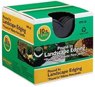 Valley View VPI-10 No Dig Earth Lawn Edging, 10' Long, Black