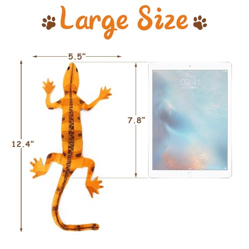 CiyvoLyeen Lizard Catnip Toys Chew Bite Resistant Toys for Indoor Cats Boredom Relief Teeth Cleaning Interactive Funny Cute Kitten Cat Lover Gifts Christmas Birthday Presents Set of 4