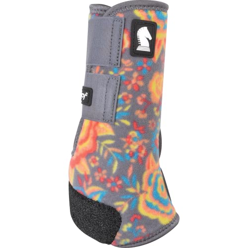 Classic Equine Legacy2 Support Boots, Hind (Wild Flower, Medium)