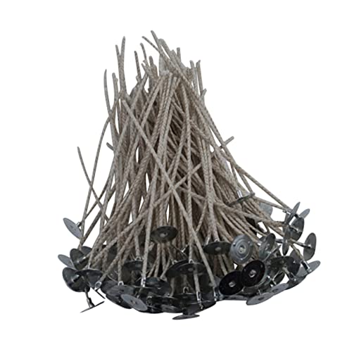 Pabilos de algodón para vela con base metálica 15 cm 200 pcs