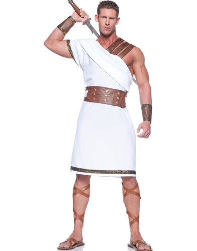 Underwraps Men's Plus-Size Greek Warrior