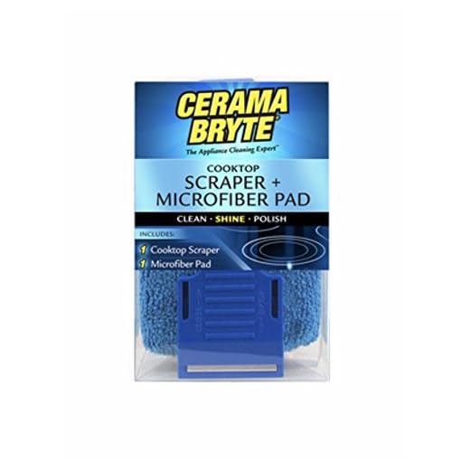 CERAMA BRYTE Cooktop Cleaner Item 1cooktop scraper 1 microfiber pad