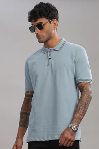 Image of ADRO Polo T Shirt for Men | Black Polo T-Shirt | 100% Cotton Polo Tshirt | Regular Fit Polo| Available in Plus Size Polo