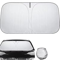 Hippo Parasole per parabrezza, Parasole Auto Parabrezza Parasole per la Parabrezza Anteriore Auto Protezione Parabrezza Protettore Contro i Raggi UV, Pieghevole e Portabile (160x90CM