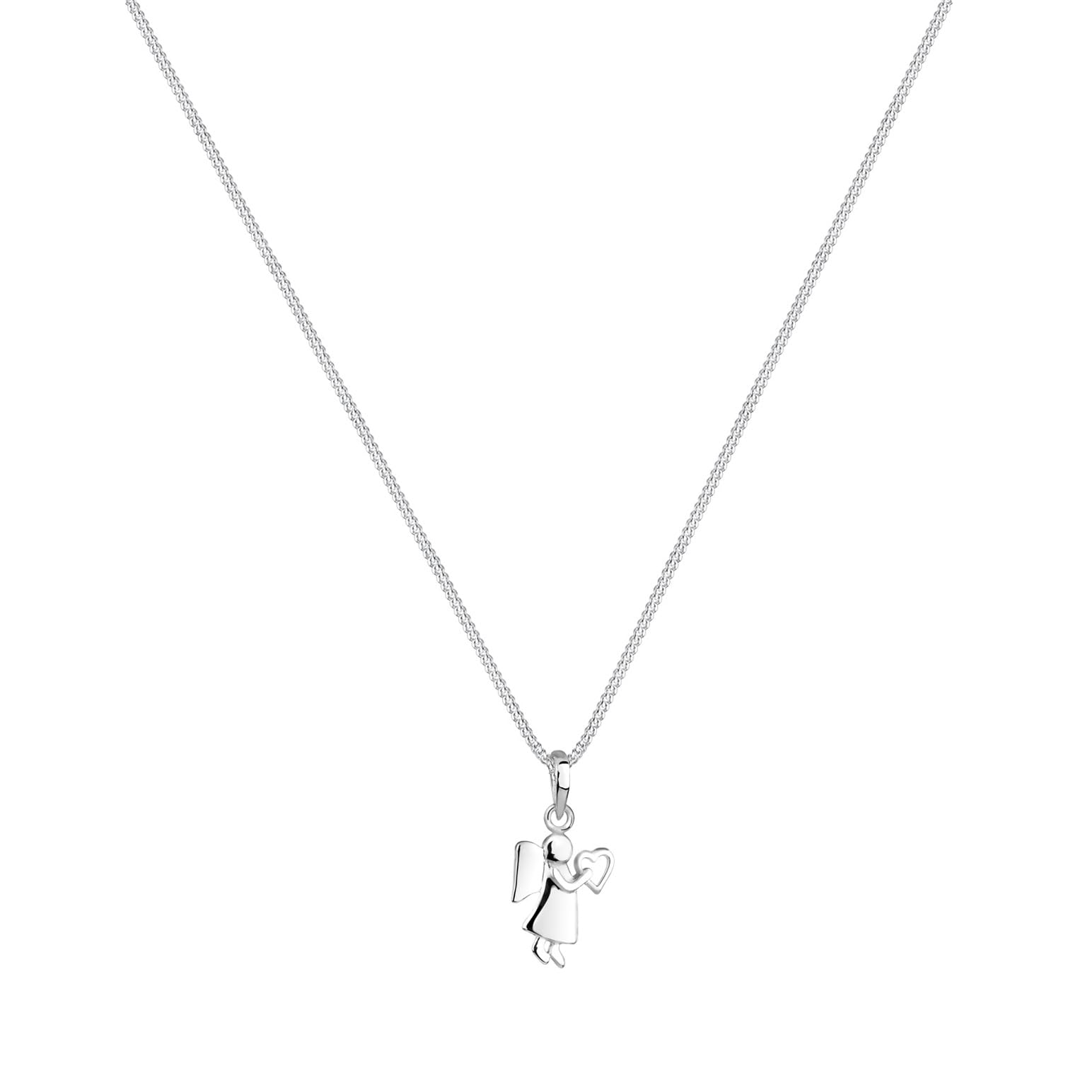 Elli Halskette Damen Engel Herz Talisman 925 Silber