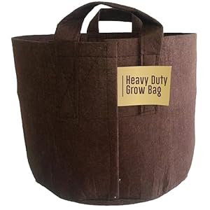 Best Root Pouch 7 Gallon (10 Pack) Fabric POTS and Grow Bags from MAUI MIKE’S.Soft POTS Have Sewn Handles for Easy Moving Grow Bigger and Healthier Tomatoes,Herbs and Veggies.