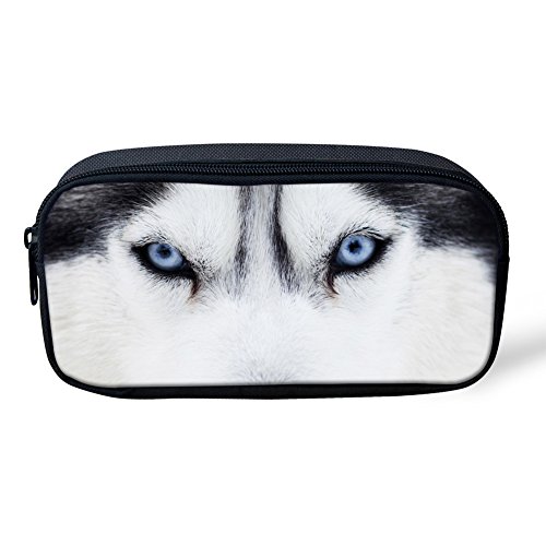 Preisvergleich Produktbild Showudesigns Coole Husky-Federmäppchen, personalisierbar, für Büro, Stiftehalter, Schule, Mädchen, Jungen, Schreibwaren