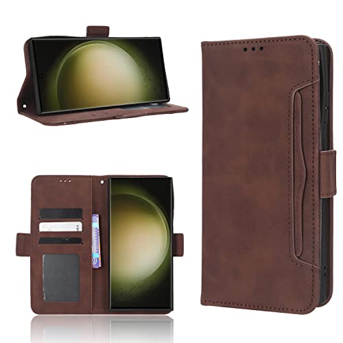 Lhyxuuk Capa carteira para Samsung Galaxy S23 Ultra, capa para celular S23 Ultra, compartimentos par