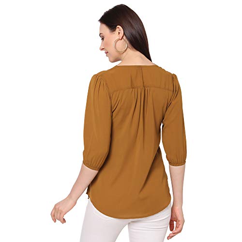 Image of GO-4 IT Women's Top with Cutwork Embroidery in Neck