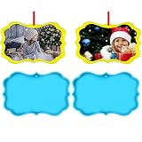 2PCS Photo Resin Molds Silicone, Photo Pendant Ornaments Epoxy Resin Molds DIY Art Crafts Jewelry Ma