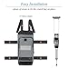 Crutch Bag Lightweight Crutch Accessories Storage Pouch with Reflective Strap and Front Zipper Pocket for Universal Crutch Bag to Keep Item Safety (Light Gray)