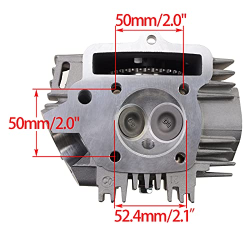 WOOSTAR 52,4mm Kit de Culasse avec Joints A7TC Bougie D'allumage Remplacement pour Lifan 110cc 125cc 4 Roues Moto ATV Quad Go Kart Dirt Pit Bike Dune Buggy - Image 3