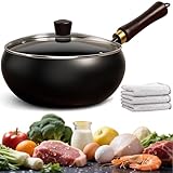 sudxin Japanese Cast Iron Wok Pan - Uncoated...
