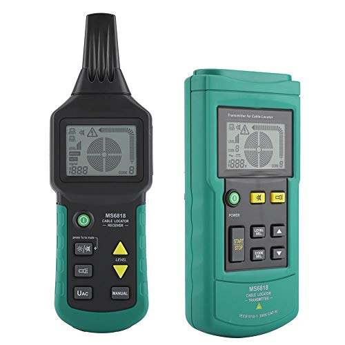 MS6818 Wire Kabelortung Netzwerkkabel Telefonkabel Finder 12V-400V AC/DC Erdungsrohrdetektor