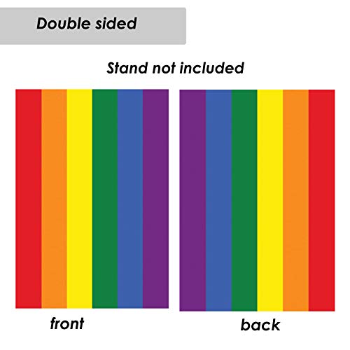 Lgbtq Gay Pride Rainbow Garden Flags -Lgbt Yard Small Flag 12.5X18 Inch Double Sided For Lgbtq Lesbian Gay Transgender #TOP4