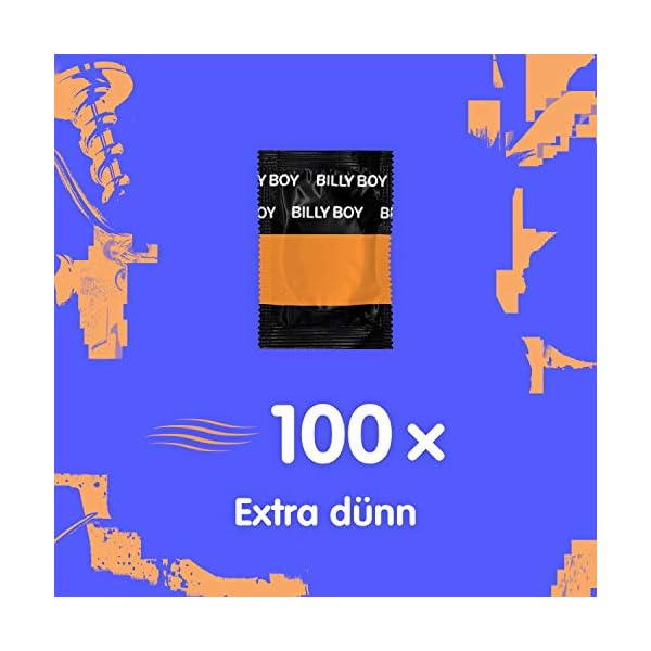 100 Billy Boy Extra dünn Kondome - Hauchzarte Kondome für ein noch intensiveres Empfinden - Made in Germany – Bild 4