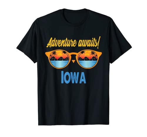 Iowa Souvenir Love Travel Trip Usa States Iowa T-Shirt