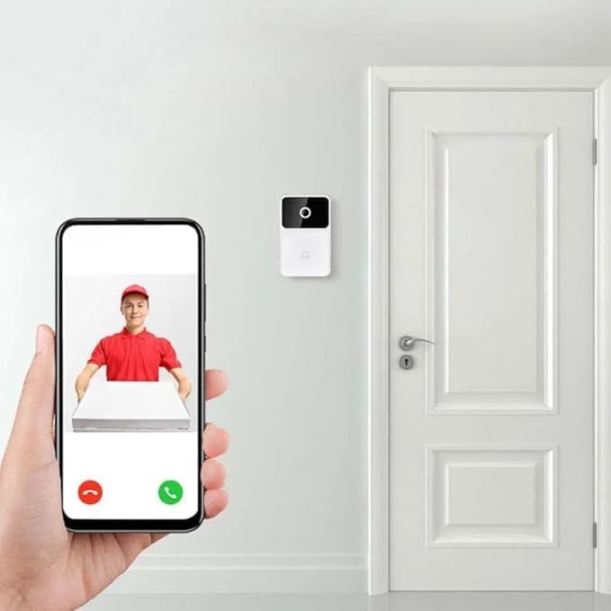 Campainha Inteligente Sem Fio com Câmera HD, Vídeo, Áudio Bidirecional, Visão Noturna, Wi-Fi e Monitoramento em Tempo Real pelo Celular – Alerta de Movimento e Segurança Residencial Campainha Inteligente Sem Fio com Câmera HD, Vídeo, Áudio Bidirecional, Visão Noturna, Wi-Fi e Monitoramento em Tempo Real pelo Celular – Alerta de Movimento e Segurança Residencial