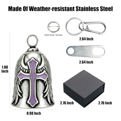 Image of Motorcycle Bell Guardian Angel Gremlin Lucky Charm Gift For Riders