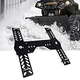FINALAWOLF ATV Snow Plow Brackets, Snow Plow Base Frame OEM 105745 (Black)