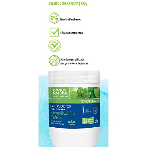 D'AGUA NATURAL Gel Redutor D'Agua Natural 750 G
