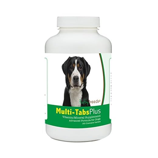 Healthy Breeds Greater Swiss Mountain Dog Multi-Tabs Plus Chewable Tablets 180 Count
