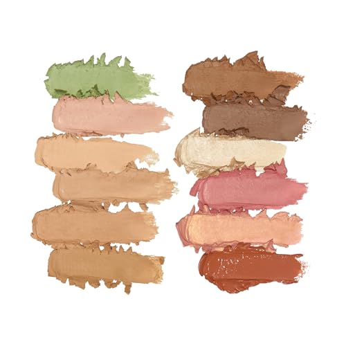 Image of Revolution Everything Base Face Icon Complexion Palette, Multi-Use, Light | Cream Contour, Concealer, Corrector, Highlighter & Blush Kit, Vegan & Cruelty-Free