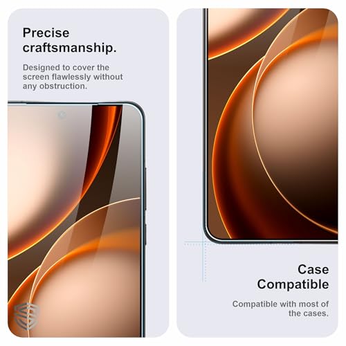 Image of Military-Grade Gorilla Tempered Glass For Oppo Find X9s (6.59 Inch) With Installation Kit | Edge to Edge Coverage | Black