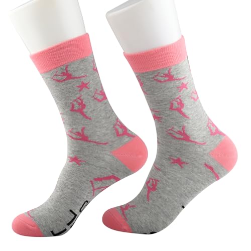 Image of PXTIDY 2 Pairs Baton Twirling Socks Baton Gifts Majorette Gifts Twirling Lover Gift Just A Girl Who Loves To Twirl Socks (Cotton, TO TWIRL sock)
