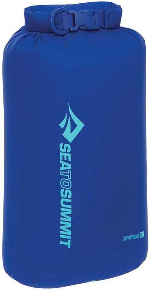 Sea to Summit - Lightweight Dry Bag XXS 1.5L - Waterproof Storage - Roll Closure - Recycled Fabric - Attachment & D-Ring - Hiking & Paddling - 14.1 x 10.7 x 19cm - Surf Blue - 34g