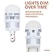 SYLVANIA - 168 T10 W5W ZEVO LED White Bulb - Bright LED Bulb, Ideal for Interior Lighting - Map, Dome, Truck, Cargo and License Plate (Contains 1 Bulb)