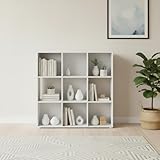 INDE MOBLEKIT | Estantería Cubo 9 Compartimentos 91.2x29.7x91.2 cm, Mueble Almacenaje Ideal para Dormitorio o Almacenaje Cocina