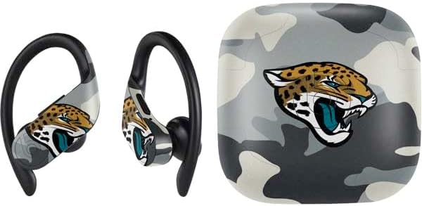 Skinit Decal Audio Skin Compatible with PowerBeats Pro - Officially Licensed NFL Jacksonville Jaguars Teal Performance Series Design