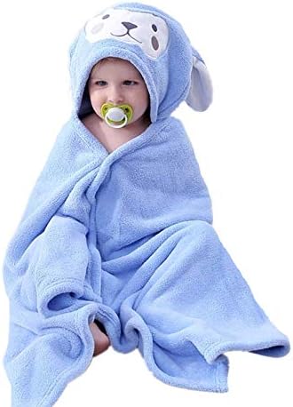 HUOCAI Premium Hooded Towels For Kids 28x55 inch | Beach Or Bath Towel | Rabbit design | Ultra Soft and Extra Large | 100% Cotton Childrens Swimming/Bath Towel with Hood for Girls pink