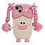 Braided Sausage Mouth Girl Pink