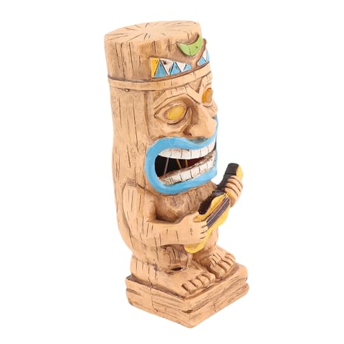 Lampe solaire tiki double totem pour créer une ambiance magique au jardin