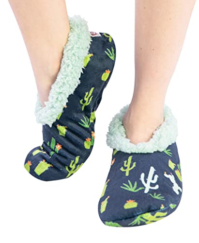 Image of Lazy One Fuzzy Feet Slippers for Women, Cute Fleece-Lined House Slippers, Cute Slipper Socks