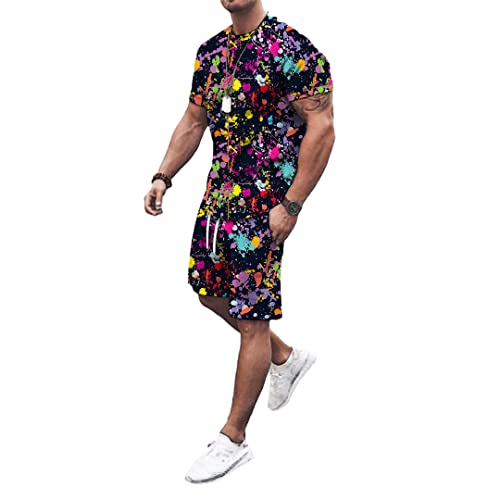 Survêtement 2 pièces homme vêtement sport respirant ensemble décontracté