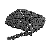 Fahrradkette Fahrradkette Fixed Gear Track Single Speed ​​Ketten Fahrradketten Fahrradzubehör Mehrfarbig 1/2' X 1/8'(Noir)