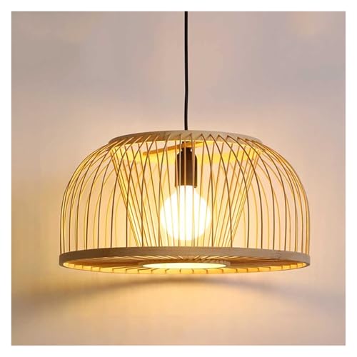 Lustre dôme tressé en fibres naturelles pour un éclairage tamisé