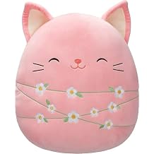 Squishmallows Wilka The Pink Easter Cat - 12 Inch Stuffed Plush Toy