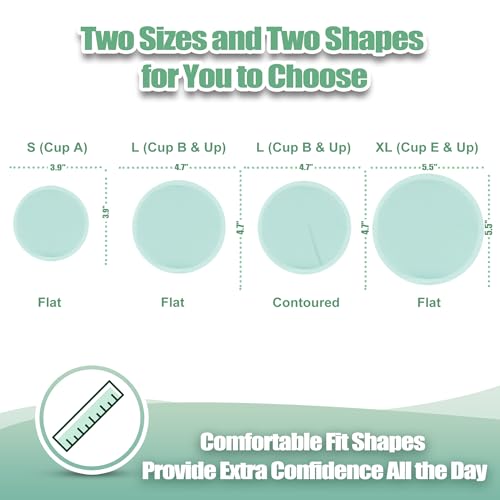Image of wegreeco Nursing Breast Pads (14 Pack) + Laundry Bag & Travel Storage Bag, 4.7 inch Option - Washable & Reusable Breastfeeding Nursing Pads (Red, Yellow, and Blue, Large, Plain Shape)