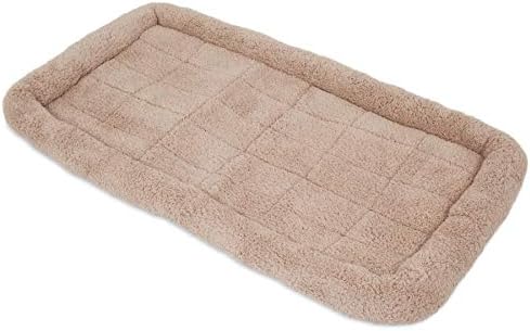 Petmate SnooZZy Bolster Crate Mat, Tan, for 48" Crates