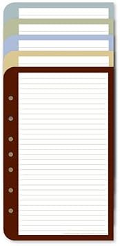 FranklinCovey - Color Wide Lined Pages for Ring-Bound FranklinCovey Planners | Bright, Organized Expansion Pages in 5 Colors Classic, 50 Sheets