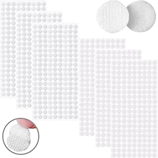 Sticky Back Coins 10mm Hook and Loop Self Adhesive Dots Tapes for Craft Party DIY (864Pcs)
