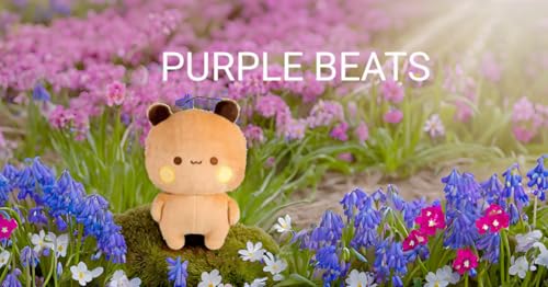 Image of Purple Beats Dudu 25-30cm Brown Plush Toy for Kids - Adorable Cuddly Companion (Brown)