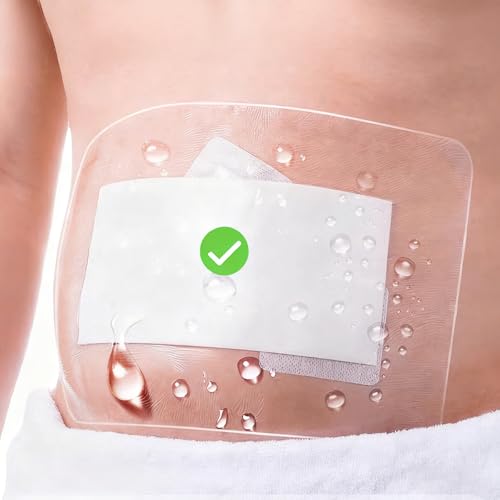 Apósitos grandes para heridas, parches adhesivos impermeables para vendaje postquirúrgico, cubierta de heridas, 6 unidades
