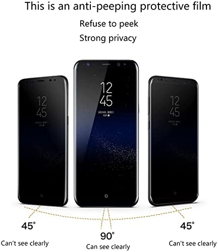 Nixinioo 2 Pack Privacy Screen Protector For Samsung Galaxy S10E, 9H Hardness Tempered Glass Screen Protector Film, [Anti-Scratch] [Bubble Free] Easy Installation Compatible With Samsung Galaxy S10E #TOP1