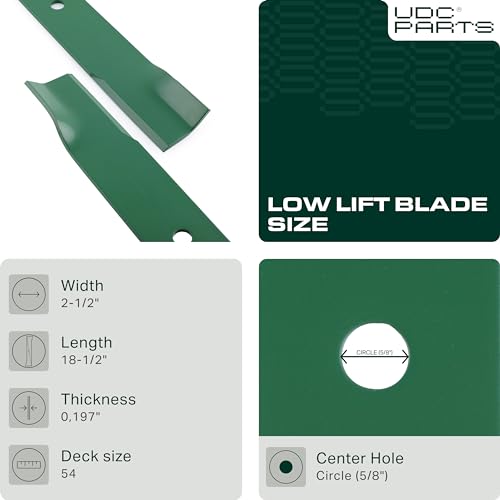 image for UDC Parts 601124 Mower Blades for Hustler 54 Inch Raptor SD Fastrak 79