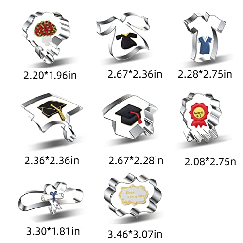 Cookie Cutters,Stainless Steel Cookie Molds, Graduation Ccookie Cutters 2023, Diy Party Supplies For Kitchen Baking #TOP5